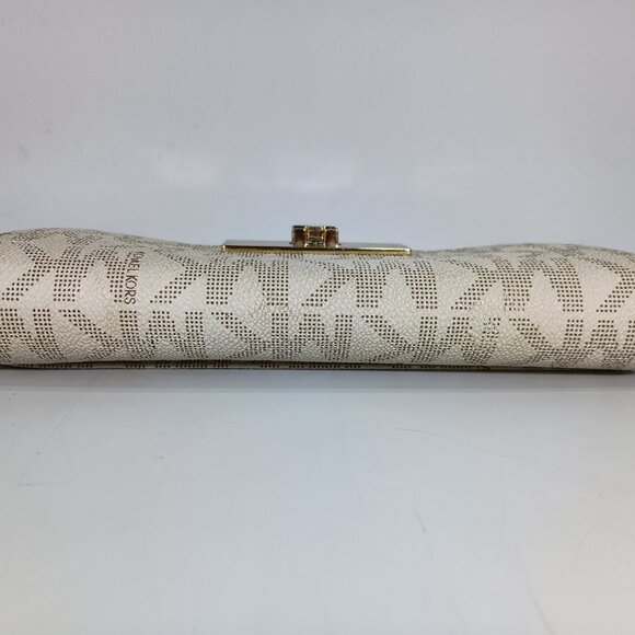 Michael Kors Callie Carryall Monogram Coated Canvas Clutch / Wallet - Picture 4 of 16
